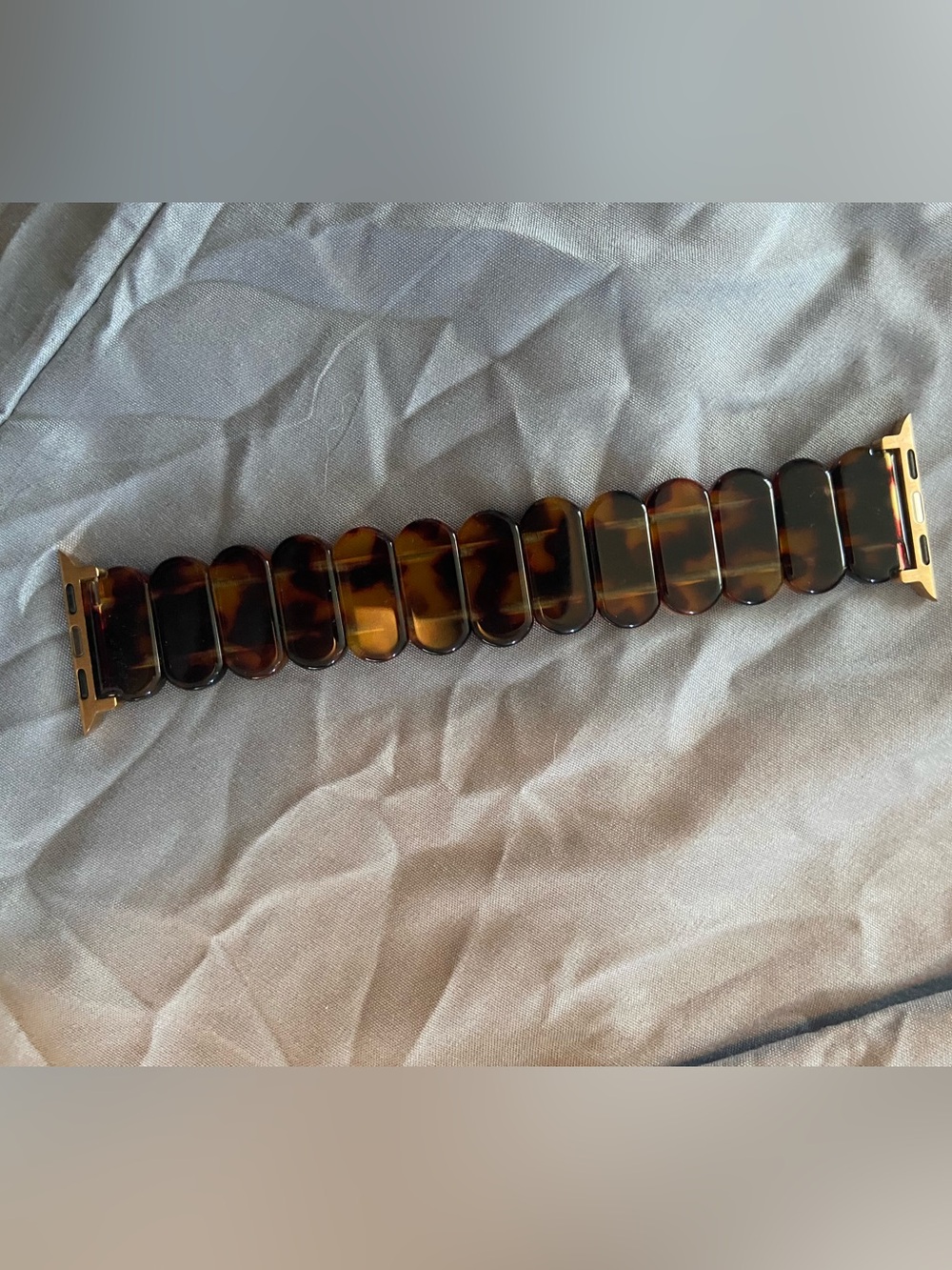 Tortoiseshell Link Watch Band for Smartwatch - Brown